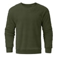 thumbnail image 4 of Men's Oversized Crewneck Sweatshirts Fuzzy Knit Casual Chunky Warm Fall Pullover Sweaters Top Trendy Outfits, 4 of 4