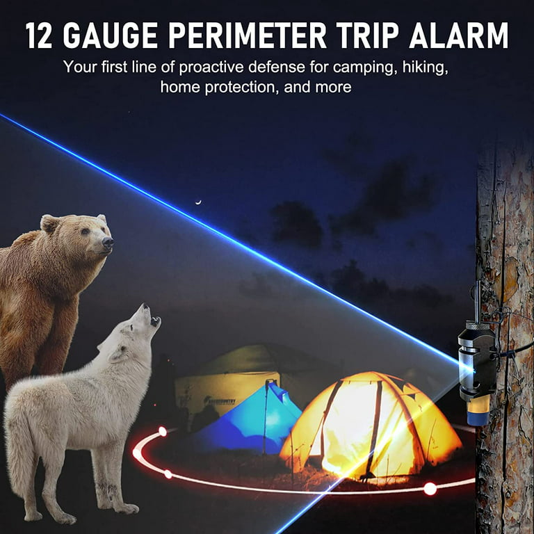 Perimeter Trip Alarm, Camping Trip Wire Alarm Device, Early Warning  Security System for Camping and Property Safety, Use 209 Primers