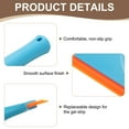 thumbnail image 4 of Uxcell 3pcs Squeegee 6 Inch Length Auto Water Blade Shower Squeegee with Non-Slip Handle for Windshield Window Cleaner Glass Door, Blue, 4 of 7