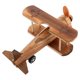 thumbnail image 4 of GAXIRE Avión vintage de madera, pequeño avión de juguete, modelo de avión de madera, biplano, adorno para habitación de niños, hogar, mesa, decoración de guardería, 4 of 4