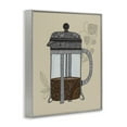 thumbnail image 4 of Stupell Industries French Press Coffee Food & Beverage Painting Gray Framed Art Print Wall Art, 16 x 20, 4 of 10