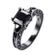 thumbnail image 1 of Anillos para mujer, regalos para mujer, hermoso anillo de aleación de cobre negro con incrustaciones de circonitas en varios colores, anillo de aleación, 1 of 3