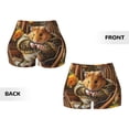 thumbnail image 5 of Lsque Modern Floral Guinea Pig Pattern High Waisted Biker Shorts for Women-Tummy Control Fitness Athletic Workout Running Yoga Gym Shorts,Moisture-Wicking-XX-Large, 5 of 9