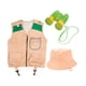 thumbnail image 4 of Explorer Disfraz de disfraces para niños, exploración al aire libre Binoculares de sombreros Juega de rol de vestir para acampar juguete para niños Chaleco de bolsa transparente, 4 of 10