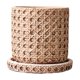 thumbnail image 2 of Cement Planters with Saucer Rattan Woven Patterns Plants Pot with Drainage, 2 of 7