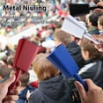 thumbnail image 2 of Tignapoo Dual-Pack 10-Inch Long-Handle Cowbells for Sports Events, Parties, and Cheering - Black & White or Red & Blue Options, Durable Metal & Plastic Design, 2 of 7