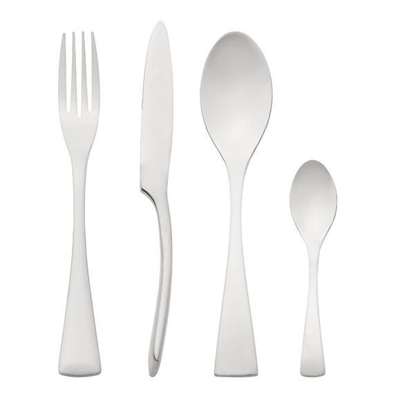 Unique Bargains Stainless Steel Silverware Set Silver 4 Pcs