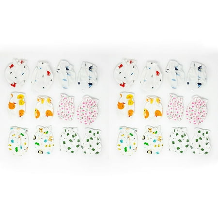 UPC: 0686557703689 | 6-12 Pairs Baby Infant Anti-scratch Cotton Mittens Gloves Handguard 0-6 Month