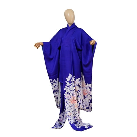 DEAR VANILLA Authentic Traditional Japanese Furisode Kimono for Women Silk Robe Made in Japan KMF-0225