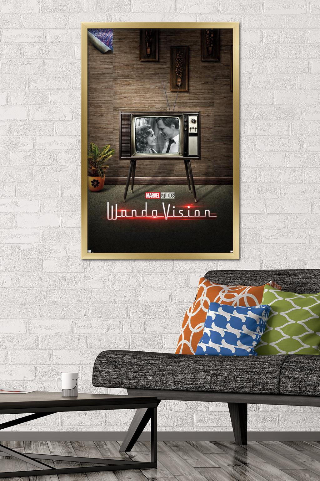 Marvel WandaVision - 50's One Sheet Wall Poster, 22.375" x 34", Framed