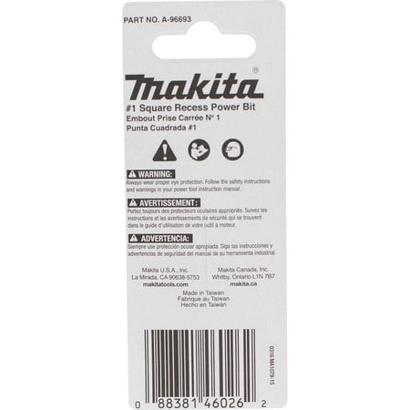2 Pack Makita A-96693 Impactx 1 Square Recess 2″ Power Bit 