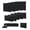 Black, variant on Clouddwell 14-Piece Outdoor Cushion Covers Replacement for 6-Seat Wicker Sectional-Waterproof, Non-Slip Bottom (Navy Blue)