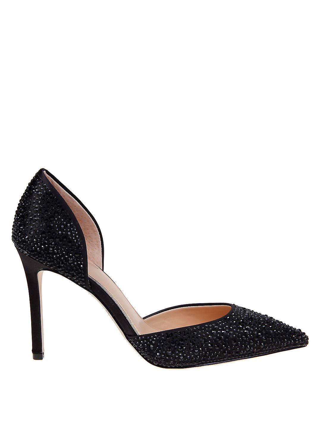 badgley mischka alexa embellished block heel