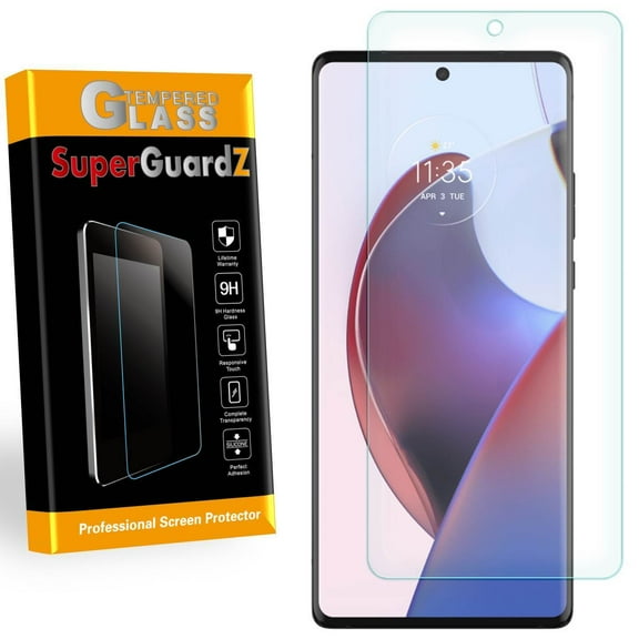 [3-Pack] For Motorola Edge (2022) - SuperGuardZ Tempered Glass Screen Protector, 9H, Anti-Scratch, Anti-Bubble