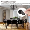 thumbnail image 2 of 36Pcs 1" Felt Furniture Pads Self Adhesive, Cuttable Anti Scratch Floor Protectors for Furniture Feet Chair Legs, Furniture Felt Pads for Hardwoods Floors, Black, 2 of 8