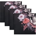thumbnail image 5 of Coolnut Halloween Skull Cloth Napkins Washable Napkin for Dinner Table Decorative for Home Dinner Restaurant Parties 20 Inch 4 Pack Washcloth Gift, 5 of 7