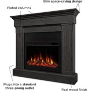 Real Flame Crawford 48 Slim Electric Fireplace in Gray
