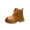 Yellow, variant on Boys Girls Ankle Boots Waterproof Kids Leather School Boot with Zip Hiking Boots Winter Warm Snow Shoes Toddler