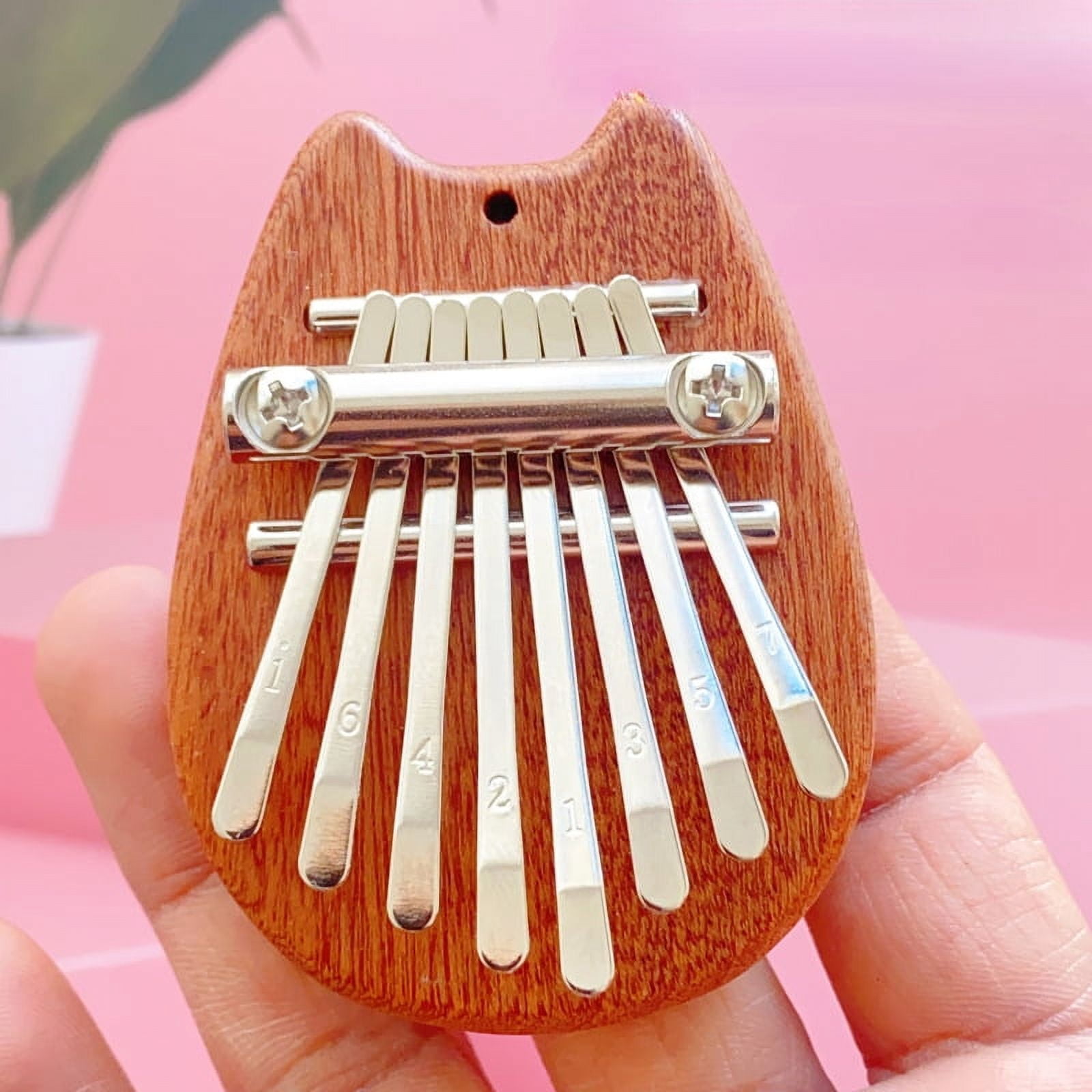 8 Key Mini Wooden Kalimba High Quality Exquisite Finger Thumb Piano Marimba Musical Good Accessory Pendant Gift