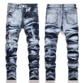 thumbnail image 3 of RUTAYY Boys Distressed Jeans High Street Long Denim Pants with Pocket Comfortable Stretch Fashion Travel Trousers, 3 of 9