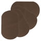 thumbnail image 1 of Uxcell Parche de planchar 4 piezas 7 x 4 pulgadas Kit de parches de terciopelo para codos y rodillas para pantalones, camisas y chaquetas color marrón oscuro, 1 of 7