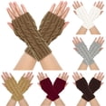 thumbnail image 4 of Firefly Hope 2 Pairs Winter Warm Thumbless Arm Sleeves(Light Yellow), 4 of 4