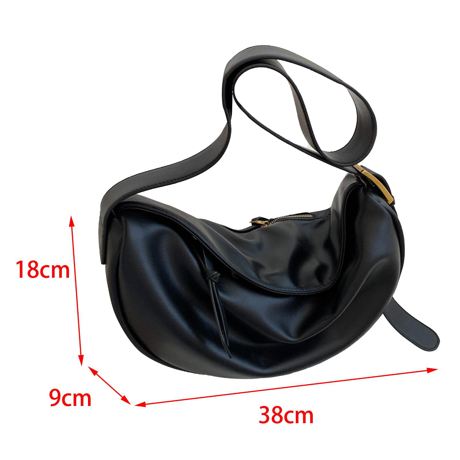 B# Women Dumpling Bag Small Crossbody Bag Adjustable Strap Shoulder Bag
