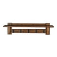 thumbnail image 3 of Alaterre Furniture Durango Industrial Wood Coat Hook Entryway Shelf, Solid Acacia Wood Accent Furniture, 3 of 14
