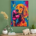 thumbnail image 2 of Irish Setter Dog Playing Boxing Stretched Canvas Size 8x12 – Vintage Style Irish Setter Dog Art for Boxing Fans, Great Gift for Dog Owners, 2 of 5