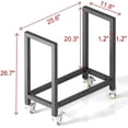 thumbnail image 2 of Firewood Rack Outdoor, Fireplace Wood Log Rack Indoor, Firewood Holder Storage With Wheels, Heavy Duty Logs Holder Stand For Patio Deck, Wood Pile Storage Stacker Organizer, 2 of 5