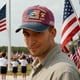 thumbnail image 4 of US 250th Anniversary Hat Adjust Washed Patriotic Baseball Cap USA Flag Celebrate 250 Years, 4 of 5