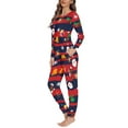 thumbnail image 2 of Renewold Multi-Saeson Women Nightwear Christmas Socks Bell Relaxed Pajamas Set of 2 Long Sleeve Tops & Pants Novelty Crew Neck Sweatshirt Size XL, 2 of 4