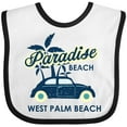 thumbnail image 3 of Inktastic Paradise Beach in West Palm Beach with Palm Trees and Car Boys or Girls Baby Bib, 3 of 4