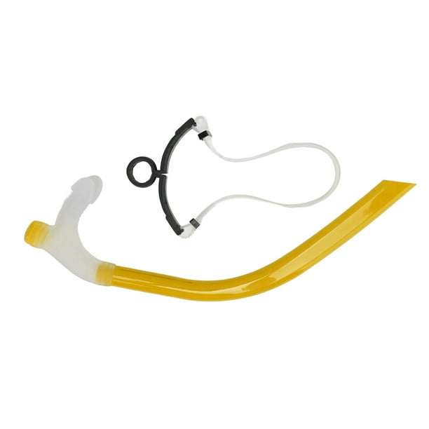 Tubo respirador de natación de silicona, tubo respirador de natación, tubo respirador de arrastre reducido para natación de regazo, accesorio de entrenamiento de natación confiable y duradero