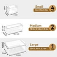 thumbnail image 4 of Set of 7 Fridge Organizer Refrigerator Organizer Bins with Lids, Fridge Organization and Storage Clear Containers, Stackable Plastic Pantry Storage Bins for Fruits, Vegetable, Food, BPA Free Kosbon, 4 of 12