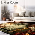 thumbnail image 2 of ODIKA 4' x 6' Machine Washable Non-Slip Area Rug, Autumnal Tree High Traffic Rug, Brown, 60131, 2 of 7
