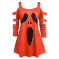 thumbnail image 2 of Talla de talla grande Escalera de la escalera de la escalera de halloween camiseta Rosegal Mangas largas de talla grande, 2 of 5