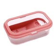 thumbnail image 3 of Caja de alimentación de tanque de de tanque de tortuga pequeño estuche de rampa para ver el hábitat desmontable para pequeñas criaturas, 3 of 8