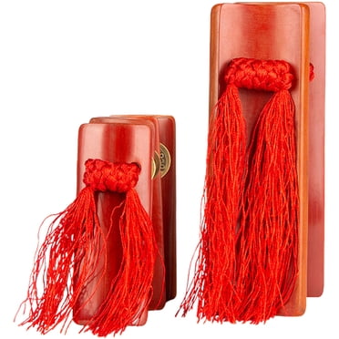 Miangastore 1 Pair of Chinese Allegro Clappers Bamboo Hand Instrument for Daily Practice