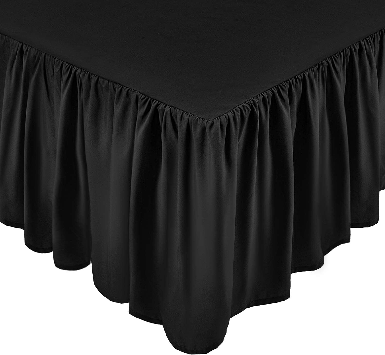 Ruffle Bed Skirt 16 inches Tailored Drop Length Easy Fit Dust Ruffle
