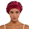 thumbnail image 1 of Bucket Hat For Home And Leisure With Satin Wide Brim Classic Style Suitable For All Seasons Travel Sleep Cap Fashion Accessory, 1 of 3