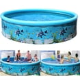 thumbnail image 1 of 49inch/61inch/73.2inch Inflatable Swimming Pool Garden Backyard Outdoor Paddling Family Swimming Pool Foldable, 1 of 6