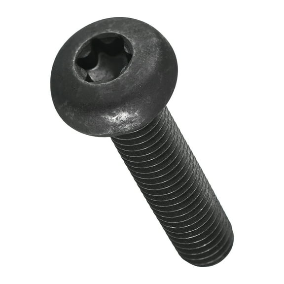 Pan Head Torx Security Screws Bolts (M8-1.25x35mm) 10Pcs, Button Torx Head Machine Screws Carbon Steel - for Furniture Woodworking Project, Black