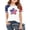 White, variant on Hiijoy Toddler Girls Independence Day T Shirt Short Sleeve Crew Neck T Shirt, Sizes 3-13