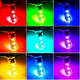 thumbnail image 4 of Kit Focos T10 Rgb  Bloosom Con Estrobo Control Remoto Led Pellizco Tranparente, 4 of 4