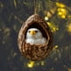 thumbnail image 1 of Adornos colgantes de animales XUNRYAN, decoración acrílica 2D con estampado de animales para árbol de Navidad, regalo de adorno colgante de bichos, decoraciones de animales del bosque para Navidad,, 1 of 6