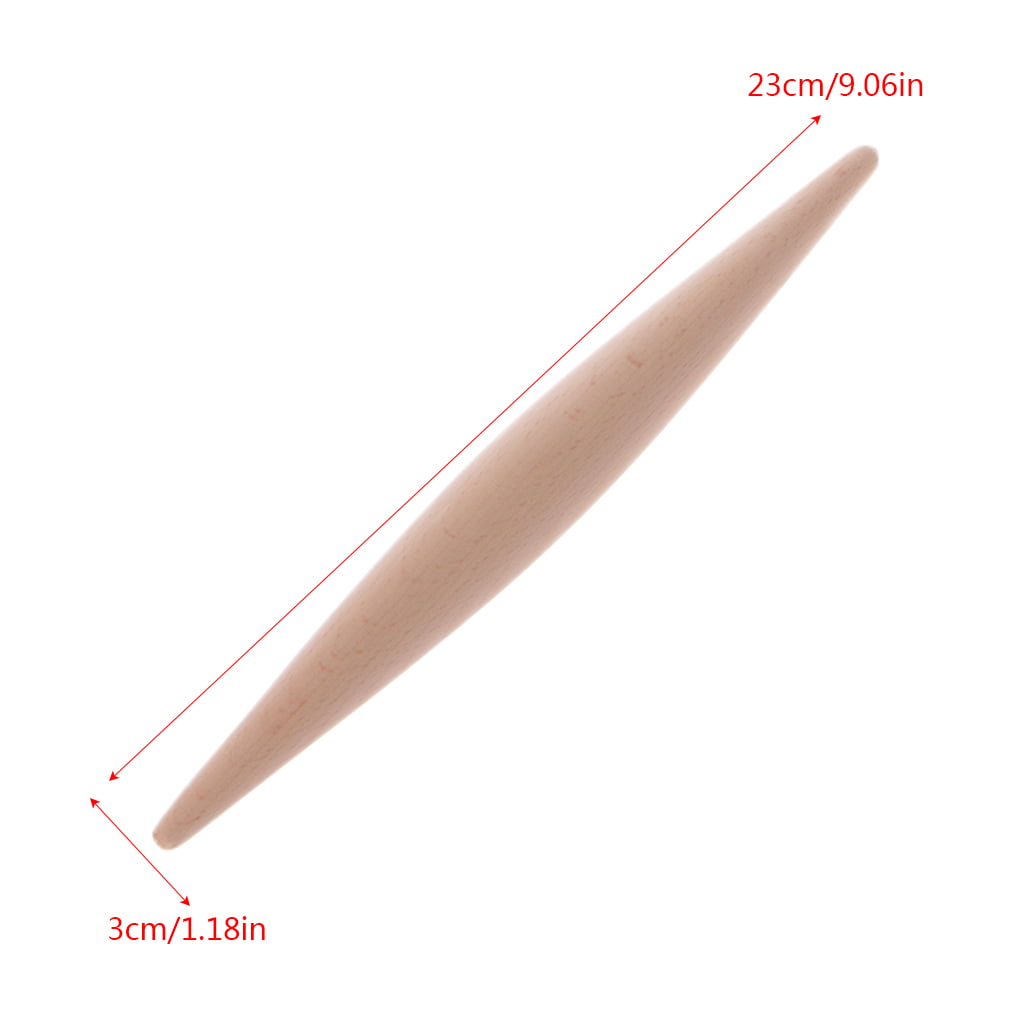 28/23cm Wooden Rolling Pin Baking Cake Bread Pizza Cooking Utensil Kitchen Tool 