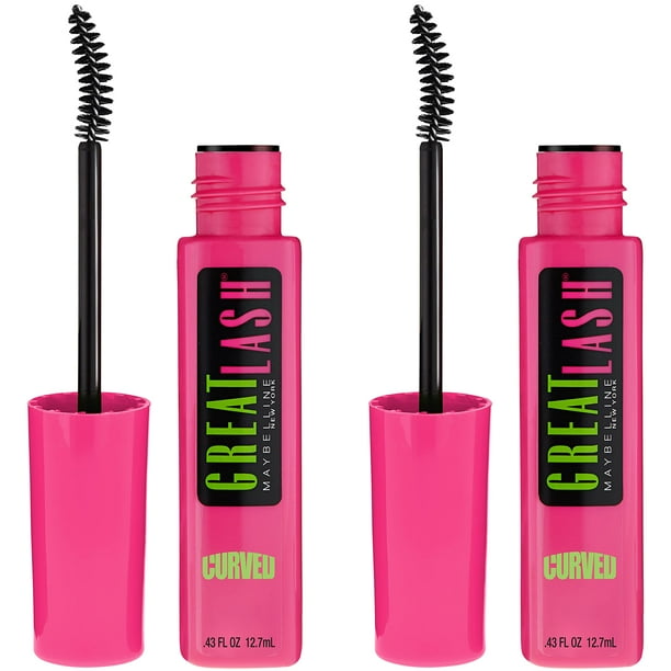 Máscara Maybelline New York Great Lash Curved Brush negra 25 ml x2 Maybelline Maybelline New York