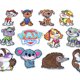 thumbnail image 3 of 23 parches termoadhesivos infantiles aleatorios, insignias de tela para hombros, parches termoadhesivos, parches para coser para niños, pegatinas de bordado DIY para ropa, vaqueros, sombreros y camise, 3 of 5