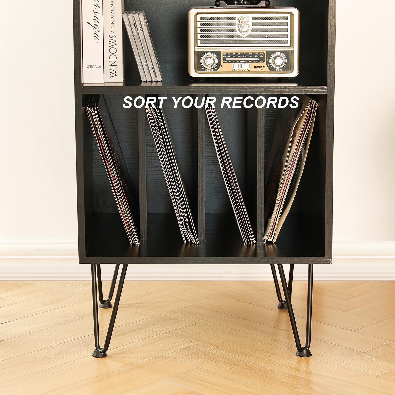Vinyl record cabinet and record player holder- Vinyl99 - VinylStyle